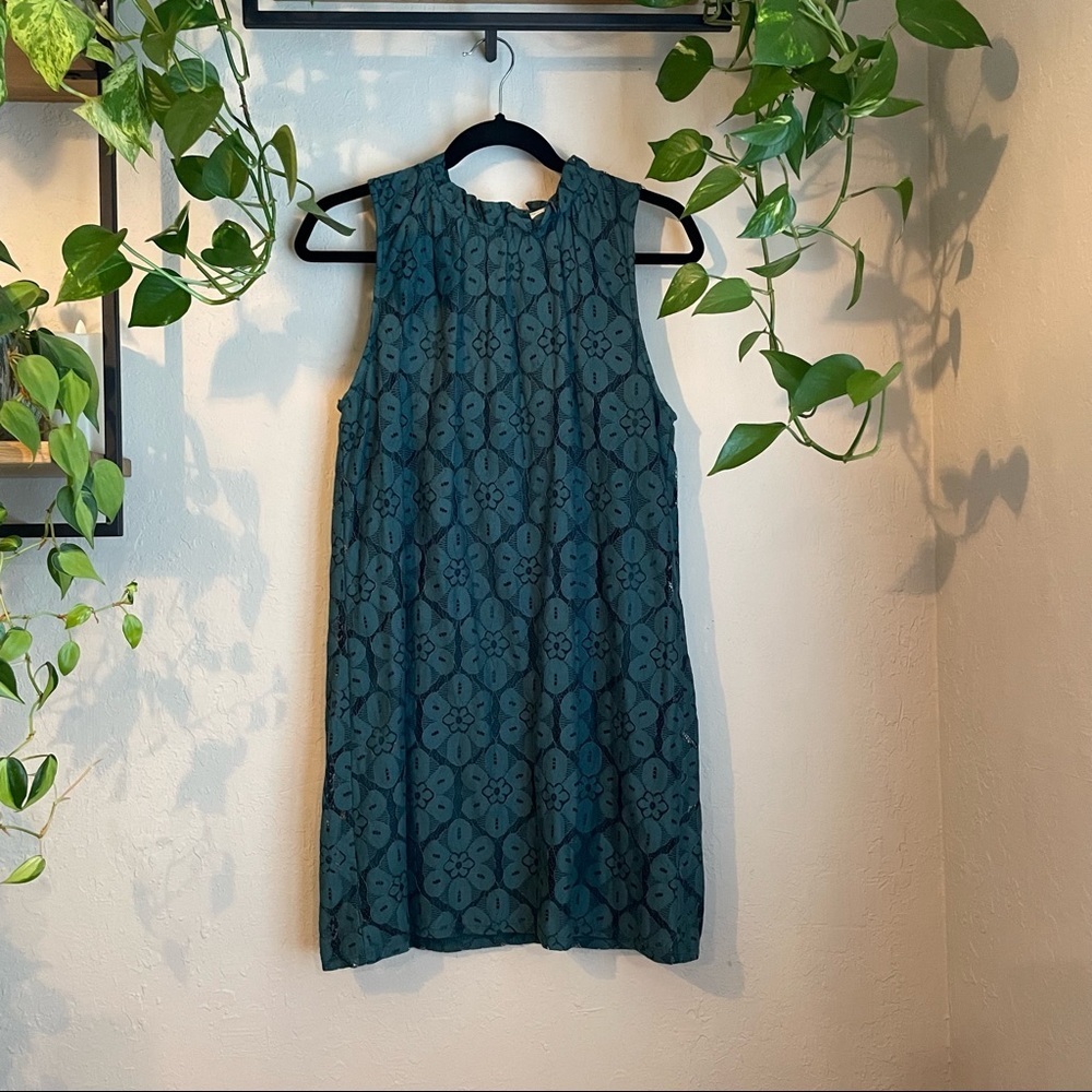 Paper Crane Green Lace Dress
